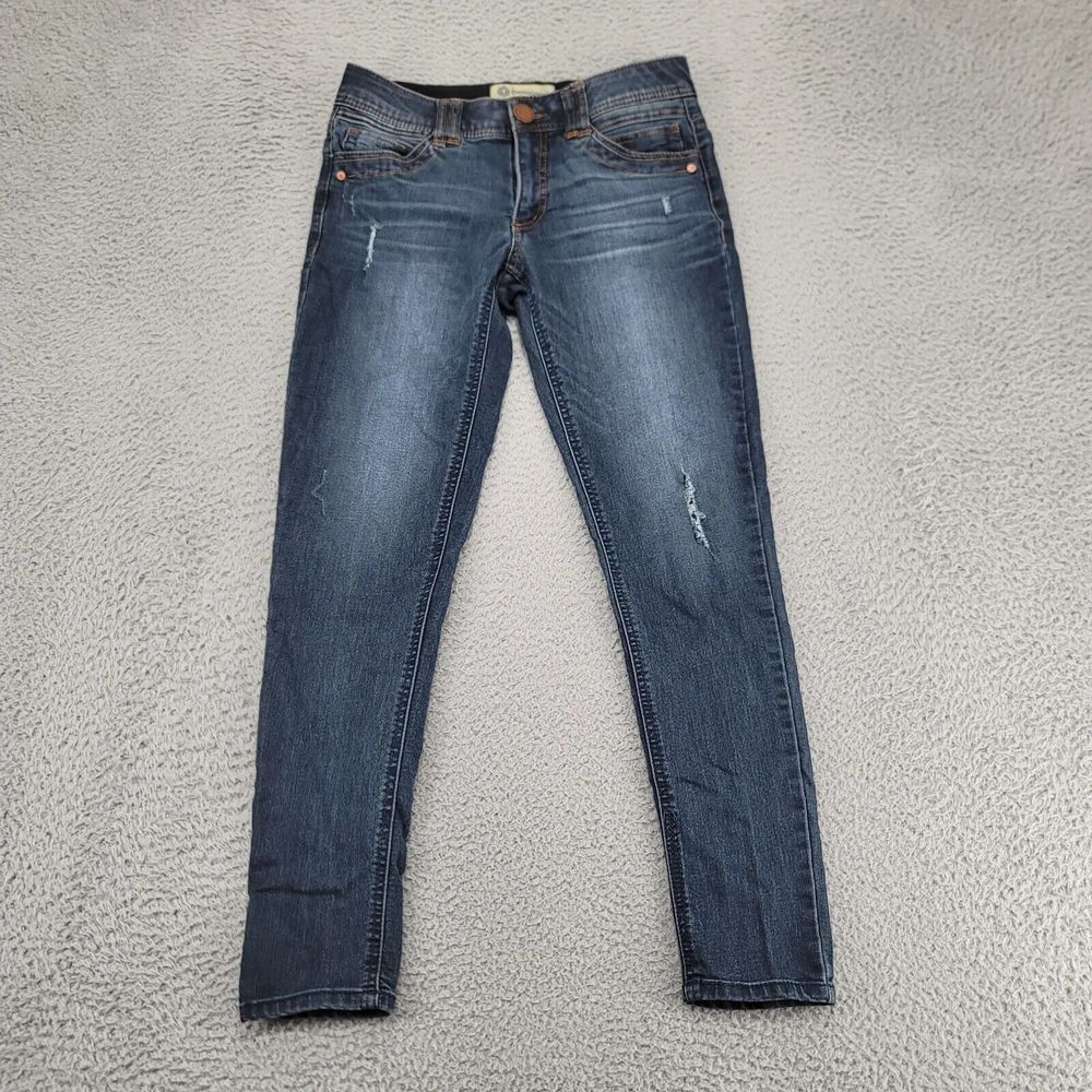 Democracy Jeans Womens 2 Blue Denim Ab Technology Jegging Stretch Casual Slim